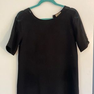 Black shift dress